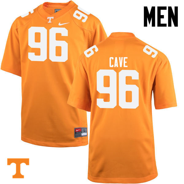 Men #96 Joey Cave Tennessee Volunteers College Football Jerseys-Orange